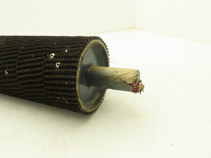 4"x 26"W Grip-Top Lagged Conveyor Pulley 1-1/8" Shaft