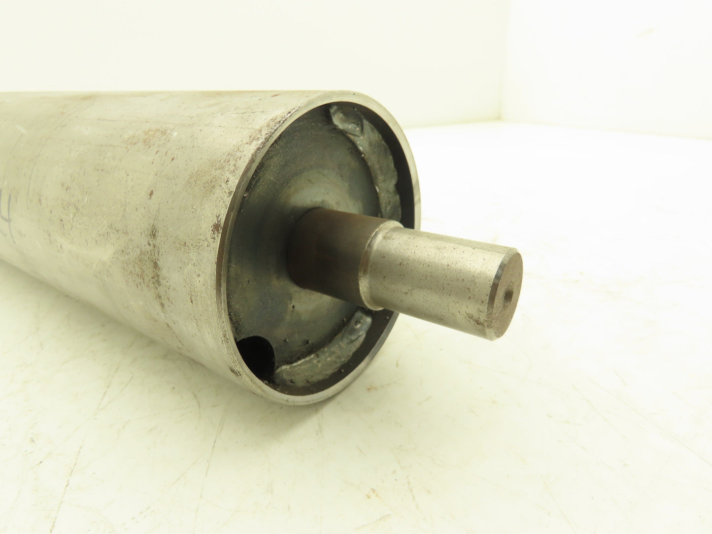 Hytrol 24" Conveyor Crowned Take-up Pulley 4"x 20-1/4"W 1" Shaft B-05904-024