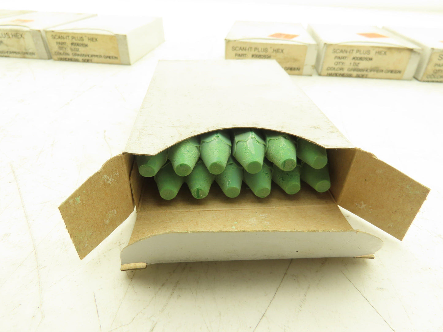Markal Soft Grade Lumber Marking Crayon Scan-it Plus Grasshopper Green 120CT Lot