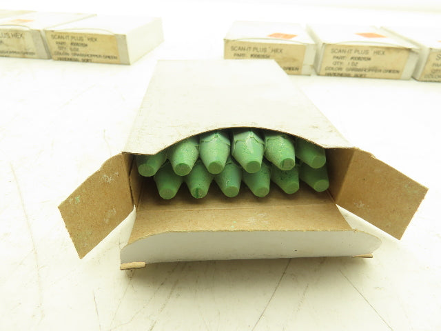 Markal Soft Grade Lumber Marking Crayon Scan-it Plus Grasshopper Green 120CT Lot
