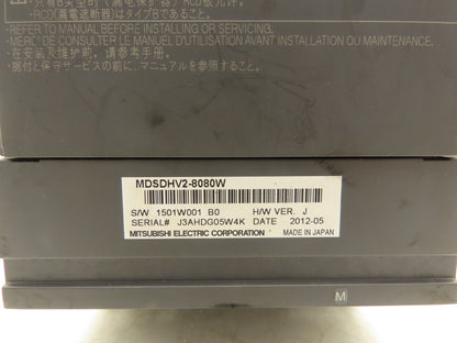 Mitsubishi Electric MDSDHV2-8080W Servo Drive 7kW 3Ph 456v 0-240Hz HW Ver J