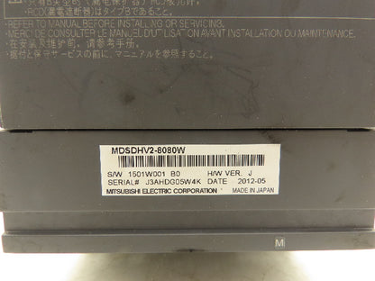 Mitsubishi Electric MDSDHV2-8080W Servo Drive 7kW 3Ph 456v 0-240Hz HW Ver J