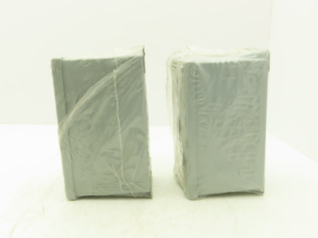 Hoffman E3PBX Pushbutton Enclosure 3-Button 8x4x5" Lot of 2