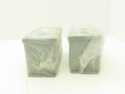 Hoffman E3PBX Pushbutton Enclosure 3-Button 8x4x5" Lot of 2