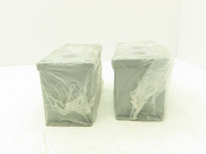 Hoffman E3PBX Pushbutton Enclosure 3-Button 8x4x5" Lot of 2