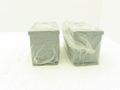 Hoffman E3PBX Pushbutton Enclosure 3-Button 8x4x5" Lot of 2