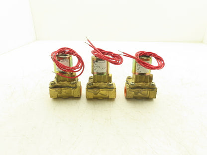 Parker LB26L630 Solenoid Valve 2-Way Skinner 12VDC 3/4" NPT 40psi Lot of 3