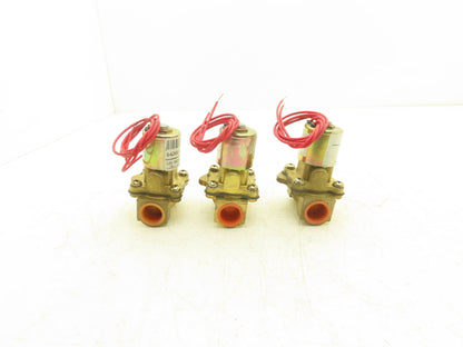 Parker LB26L630 Solenoid Valve 2-Way Skinner 12VDC 3/4" NPT 40psi Lot of 3