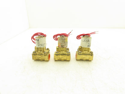 Parker LB26L630 Solenoid Valve 2-Way Skinner 12VDC 3/4" NPT 40psi Lot of 3