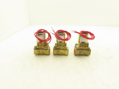 Parker LB26L630 Solenoid Valve 2-Way Skinner 12VDC 3/4" NPT 40psi Lot of 3