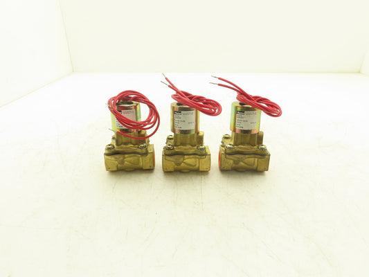 Parker LB26L630 Solenoid Valve 2-Way Skinner 12VDC 3/4" NPT 40psi Lot of 3