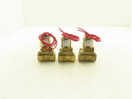 Parker LB26L630 Solenoid Valve 2-Way Skinner 12VDC 3/4" NPT 40psi Lot of 3