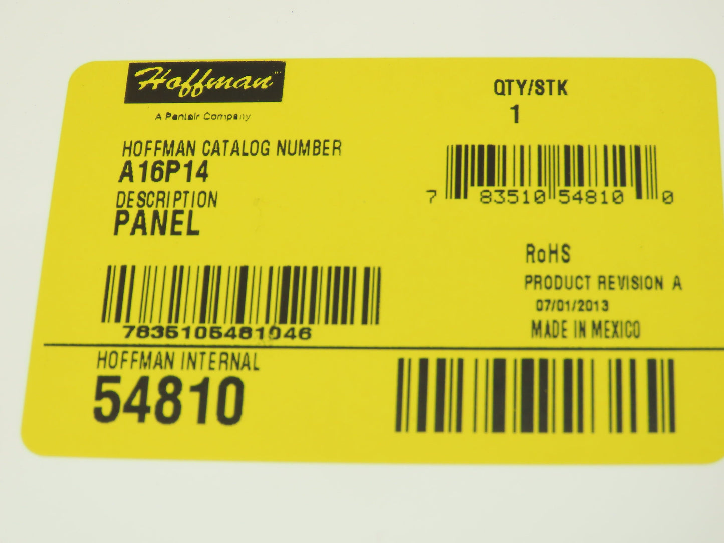 Hoffman A16P14 Panel Rev A For 14x16" Enclosure Lot of 3