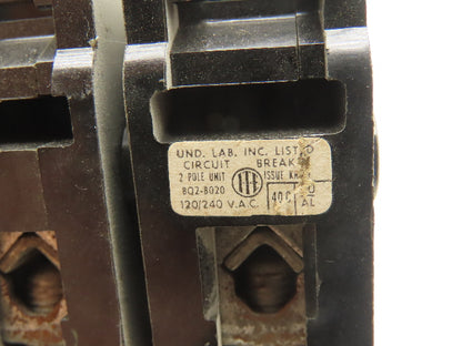 ITE BQ2-B020 Circuit Breaker 20A 120/240V Type EQ-B Lot of 10