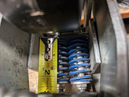 Spring Loaded Swiveling Caster Wheel 6x2" Cast Iron Rubber Black 4x4.5" Plate