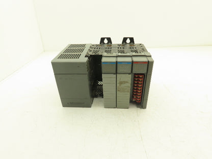 Allen Bradley 1746-A4 4-Slot Chassis Ser C Power Supply Input and Output Cards
