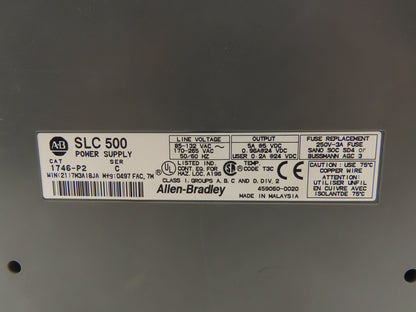 Allen Bradley 1746-A4 4-Slot Chassis Ser C Power Supply Input and Output Cards