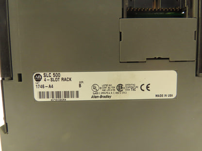 Allen Bradley 1746-A4 4-Slot Chassis Ser C Power Supply Input and Output Cards