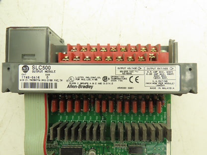 Allen Bradley 1746-A4 4-Slot Chassis Ser C Power Supply Input and Output Cards