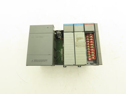 Allen Bradley 1746-A4 4-Slot Chassis Ser C Power Supply Input and Output Cards