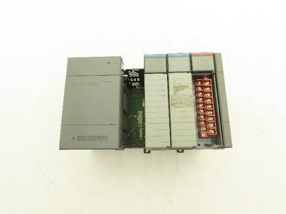 Allen Bradley 1746-A4 4-Slot Chassis Ser C Power Supply Input and Output Cards