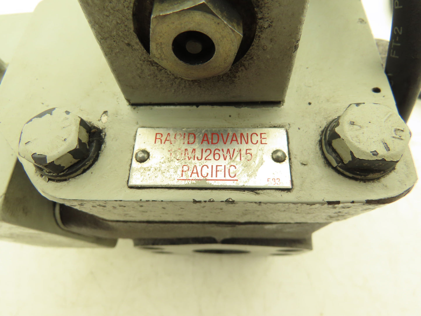 Pacific 10MJ26W15 Hydraulic Press Brake Advance Valve 3000psi P31 Solenoid 115V