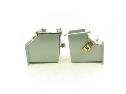 Hoffman F44LE9B F44LE9A 4"x4" Wireway Elbow Lay-in NEMA 12 Mixed Lot of 2