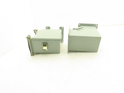 Hoffman F44LE9B F44LE9A 4"x4" Wireway Elbow Lay-in NEMA 12 Mixed Lot of 2