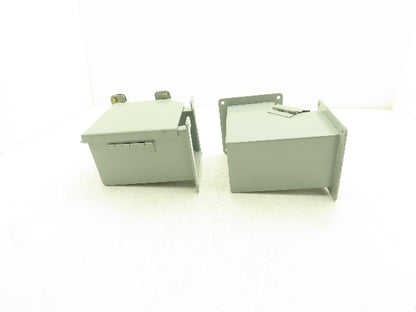 Hoffman F44LE9B F44LE9A 4"x4" Wireway Elbow Lay-in NEMA 12 Mixed Lot of 2