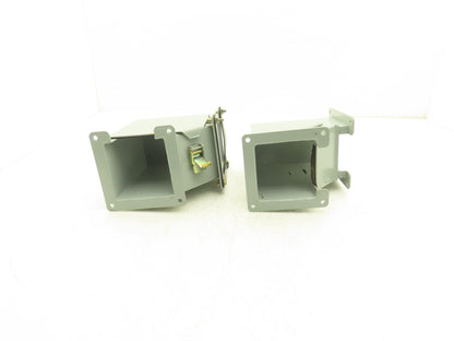 Hoffman F44LE9B F44LE9A 4"x4" Wireway Elbow Lay-in NEMA 12 Mixed Lot of 2