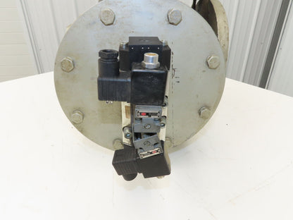 Herion 8002566 3-Way Piston Valve 5" Flanged Solenoid Actuated 120V