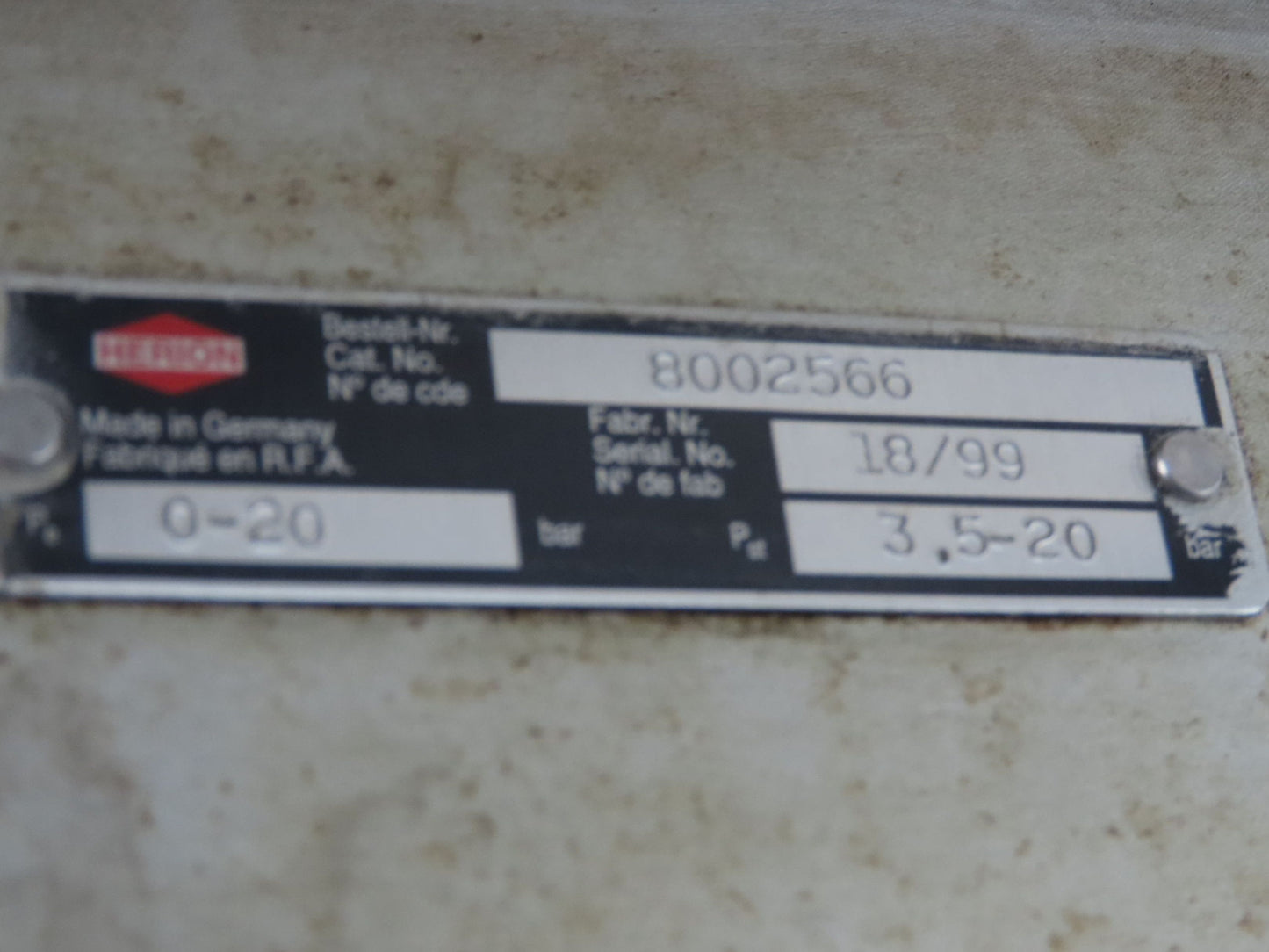 Herion 8002566 3-Way Piston Valve 5" Flanged Solenoid Actuated 120V