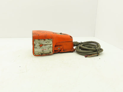 Hercules 536-SWH Hercules Foot Pedal Switch Full Shield 1/2Hp 120/240V Orange