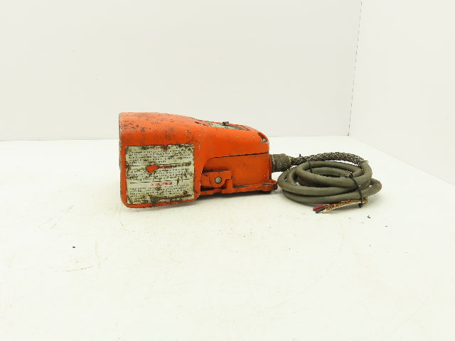 Hercules 536-SWH Hercules Foot Pedal Switch Full Shield 1/2Hp 120/240V Orange