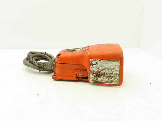 Hercules 536-SWH Hercules Foot Pedal Switch Full Shield 1/2Hp 120/240V Orange