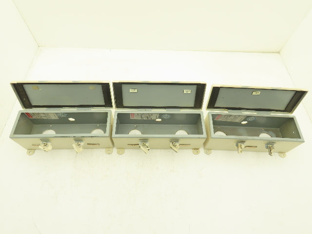 Hoffman F44T12HC Wireway Auxiliary Gutter Wire Trough 4"x4"x12" Lot of 3