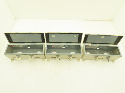 Hoffman F44T12HC Wireway Auxiliary Gutter Wire Trough 4"x4"x12" Lot of 3