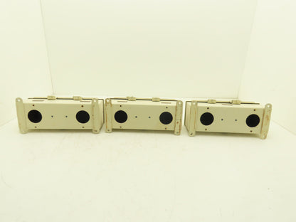 Hoffman F44T12HC Wireway Auxiliary Gutter Wire Trough 4"x4"x12" Lot of 3