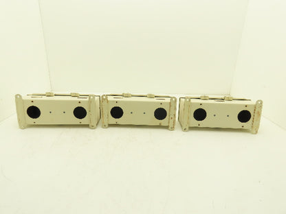 Hoffman F44T12HC Wireway Auxiliary Gutter Wire Trough 4"x4"x12" Lot of 3