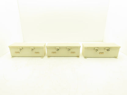 Hoffman F44T12HC Wireway Auxiliary Gutter Wire Trough 4"x4"x12" Lot of 3