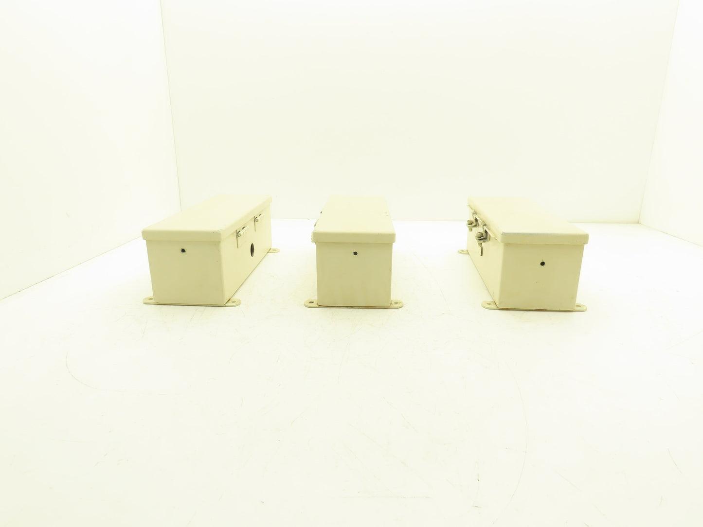 Hoffman F44T12HC Wireway Auxiliary Gutter Wire Trough 4"x4"x12" Lot of 3