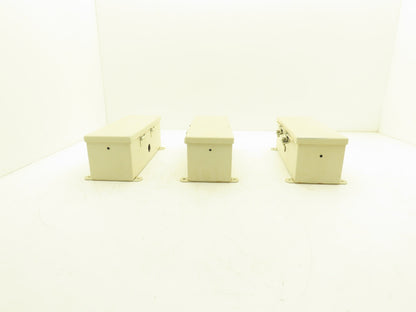 Hoffman F44T12HC Wireway Auxiliary Gutter Wire Trough 4"x4"x12" Lot of 3