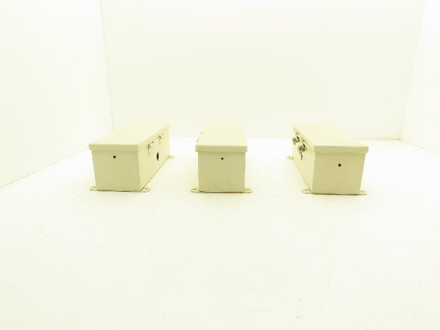 Hoffman F44T12HC Wireway Auxiliary Gutter Wire Trough 4"x4"x12" Lot of 3