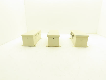 Hoffman F44T12HC Wireway Auxiliary Gutter Wire Trough 4"x4"x12" Lot of 3