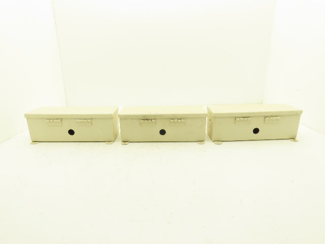 Hoffman F44T12HC Wireway Auxiliary Gutter Wire Trough 4"x4"x12" Lot of 3