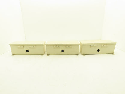 Hoffman F44T12HC Wireway Auxiliary Gutter Wire Trough 4"x4"x12" Lot of 3