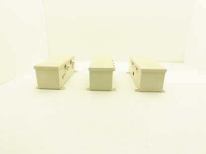 Hoffman F44T12HC Wireway Auxiliary Gutter Wire Trough 4"x4"x12" Lot of 3