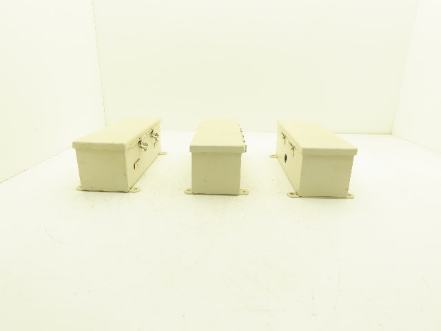 Hoffman F44T12HC Wireway Auxiliary Gutter Wire Trough 4"x4"x12" Lot of 3