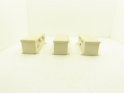 Hoffman F44T12HC Wireway Auxiliary Gutter Wire Trough 4"x4"x12" Lot of 3