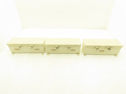 Hoffman F44T12HC Wireway Auxiliary Gutter Wire Trough 4"x4"x12" Lot of 3